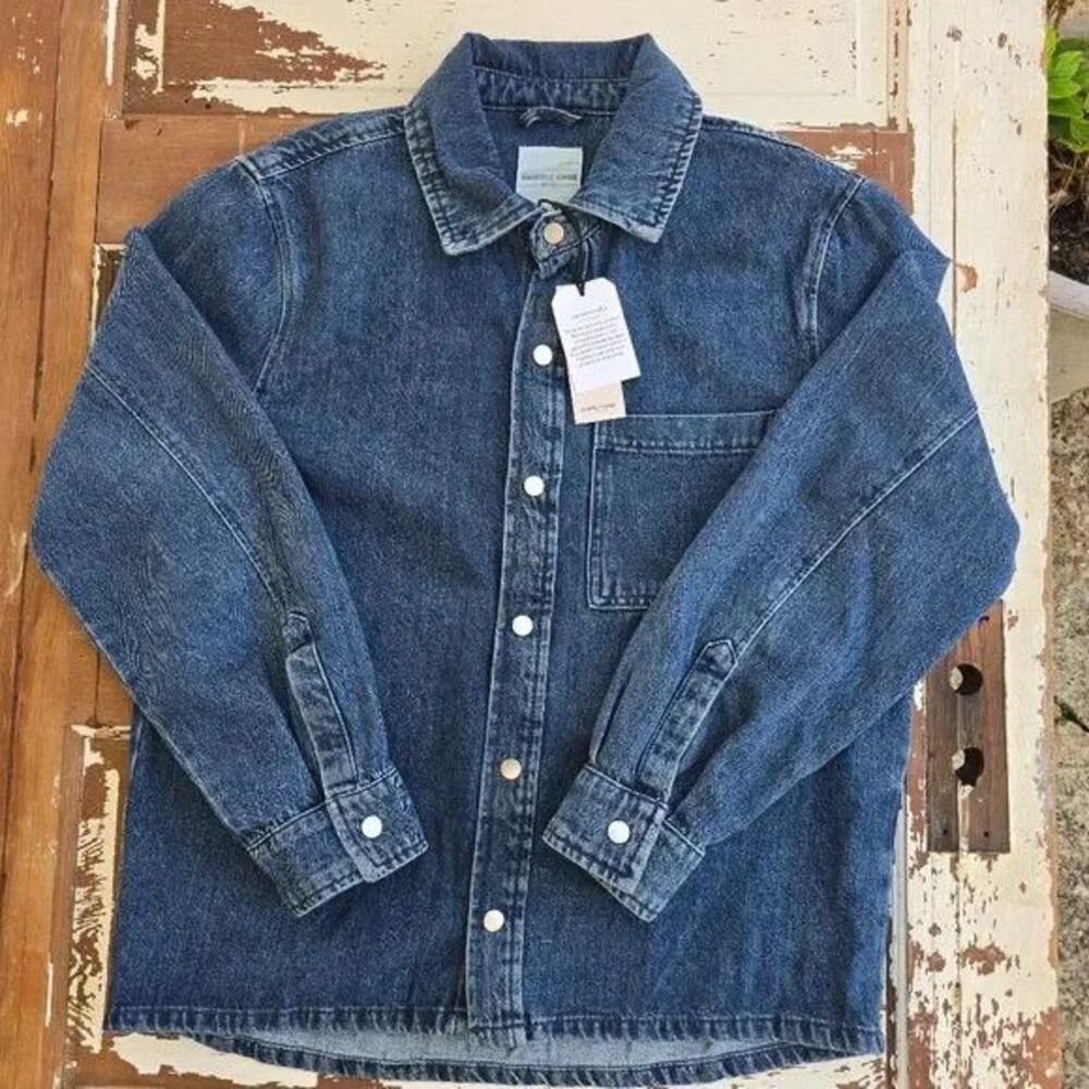 Bagatelle Homme Men’s Denim Shirt/Jacket – M– NWT – One-of-a-Kind Artisanal Wash